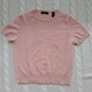 2 ply cashmere pink top